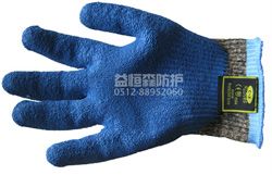 蘇州勞保用品 e cx4進(jìn)口鋼絲 迷彩乳膠防割手套